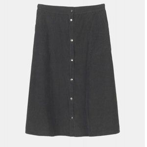 New AIAYU A-Line Corduroy Skirt Soil Medium